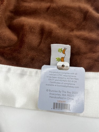 Bunnies By The Bay Best Friend Foxy Fox Lovey Manta de Seguridad Felpa Nueva con Etiquetas - Imagen 9 de 9