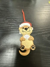 Otter Personalized Christmas Ornament Polar X