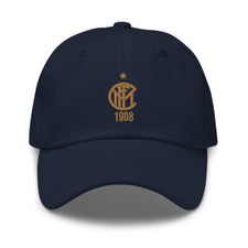 Cappello Inter Milan 1908 Retro Design Minimalista Ricamato Papà Calcio Calcio Calcio Calcio