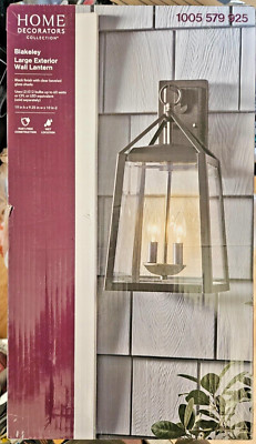 HDC Blakeley 19.25'' Transitional 2-Light Black Outdoor Wall Light Fixture Sconce