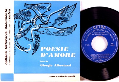 CETRA 1956 ITALY 7'' EP Poesie d'Amore Attraverso i Tempi ALBERTAZZI CL-0422