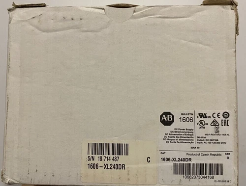 1606-XL240DR AB NEW REDUNDANT POWER SUPPLY 24 VDC 10A 240 WATT 1606XL240DR