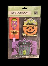 K Company HALLOWEEN 3D Slider Stickers Happy Spooky Sweet Candy Jack-o-Lantern