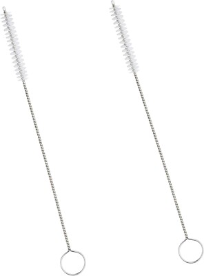 3 x KitchenCraft kleine Flaschenbürste/Strohhalm Reinigungsbürste, Draht/Nylon