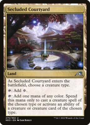 Secluded Courtyard (275) Kamigawa: Neon Dynasty NEO MTG Magic
