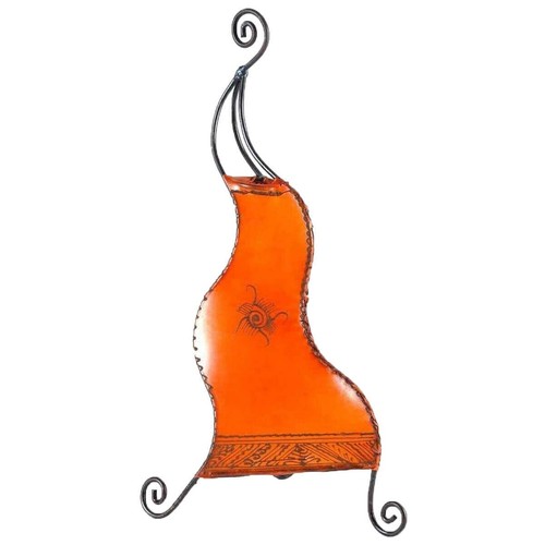 Oriental Marroquí Lámpara de Pie Cuero Lámpara Henna Luz de Cuero - Imagen 3 de 10