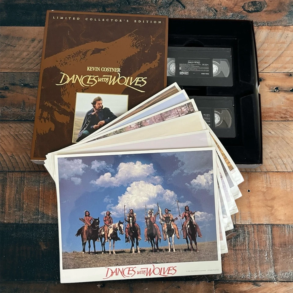 Dances With Wolves VHS Box Set Collectors Edition 1990 + Six 8x10 Glossy Photos Foto 2 de 4