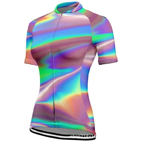 Colourful Cycling Jersey Women's Short Sleeve MTB Bike Bicycle Cycle Jersey Top - Picture 11 of 62