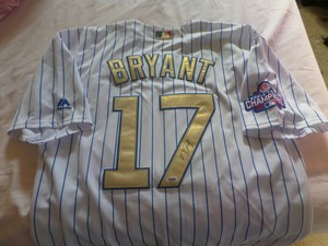 kris bryant gold jersey