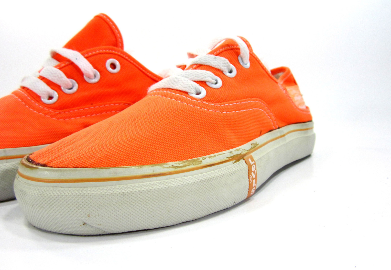 Lo Canvas Orange Sneakers Men 5 Womens 