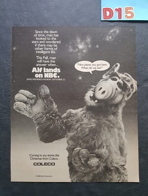 Alf Series Premiere Promo Print Advertisement Vintage 1986 | eBay