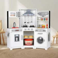 Kids Corner Cooking Pretend Playset Kitchen Wooden Toys Gifts W/ Lights  Sounds