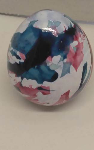 Kunstglas Ei Briefbeschwerer Murano Stil - Bild 2 von 12