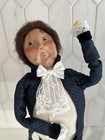 Byers Choice Ltd Caroler Mr Fezziwig Dancing Blue Coat Black Pant 2000 13” — photo 2