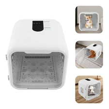 65Qt Automatic Pet Dryer Box Quiet Smart Drying Blower for 2-3 Cats + Small Dogs