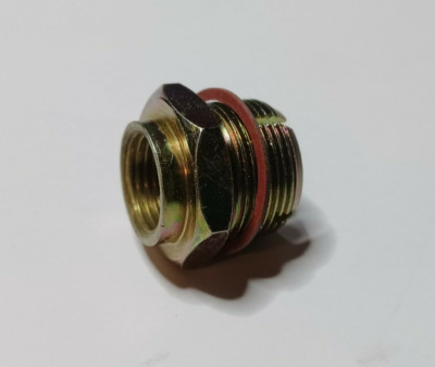Self-Tapping 7/8'' Carburetor Fuel Inlet Thread Bypass Fitting 3/8'' Fuel Line