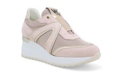 SCARPE SNEAKERS DONNA WALK MELLUSO R20442 PELLE ROSA ORIGINALE PE 2023