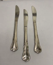 Cambridge Stainless Steel Set of 3 Replacement Butter Knives Flatware