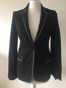 black jacket white trim