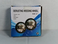 Derusting Weeding Wheel 8” Twisted Wire Cup Brush Paint Stripping Descaling New