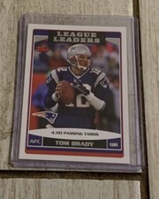 2006 Topps Football League Leaders Base  Tom Brady Card #280 Patriots Near Mint