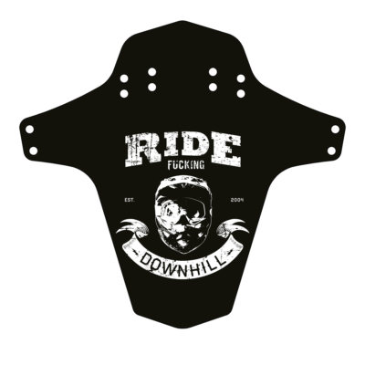 Reverse Mudguard-Ride Schutzblech Fucking Downhill, schwarz/weiß