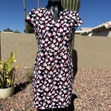 Woman’s Floral Cap Sleeve Sheath Dress Size 2 by Banana Republic 