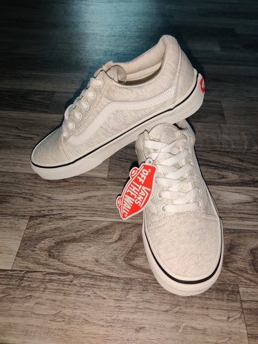 Vans Old Skool Jersey Snow White Skateboard Shoes Men's Size 3.5 Women's Size 5. - Picture 3 of 9