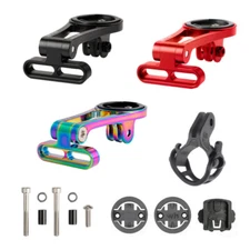 Bike Stem Extension Bracket Computer Mount Holder Base for Garmin/Go pro/Bryton