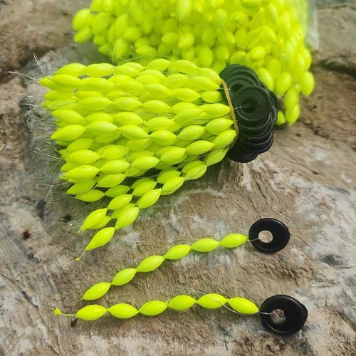 200pcs Fishing Rig Foam Floats Kit String Type Seven Star Float Foam Space Bean - Picture 7 of 15