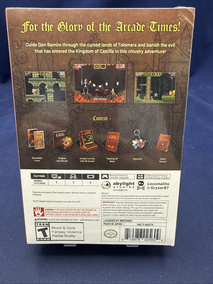 Nintendo Switch Cursed Castilla EX Collector's Edition Brand Nintendo Switch Cursed Castilla EX Collector's Edition Brand