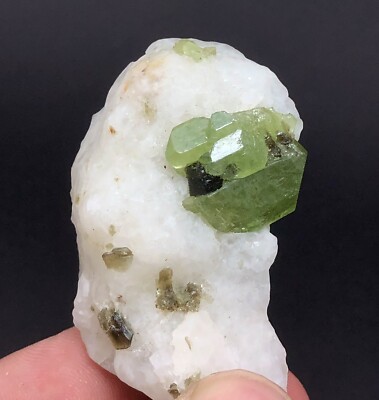 147 Cts Well Terminated Top Green Diopside Crystal on  Matrix @AFG