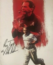 Nick Saban Autographed Signed Photo ( Alabama Crimson Tide ) REPRINT