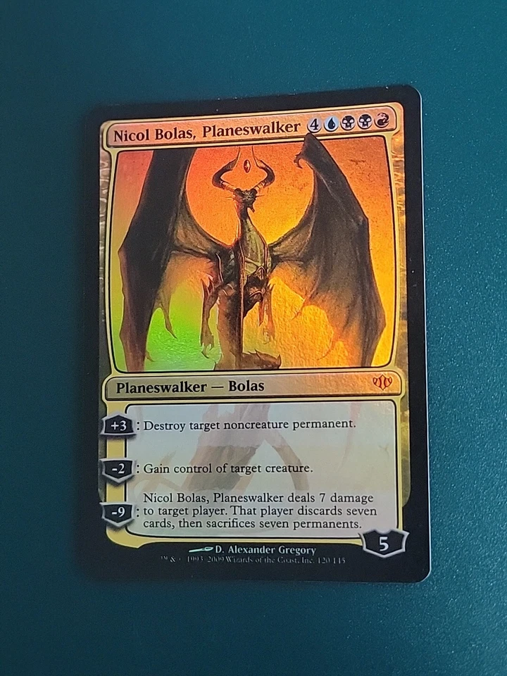 1 mtg Nicol Bolas Planeswalker / Nicol Bolas Foil Conflux - Image 3 of 4