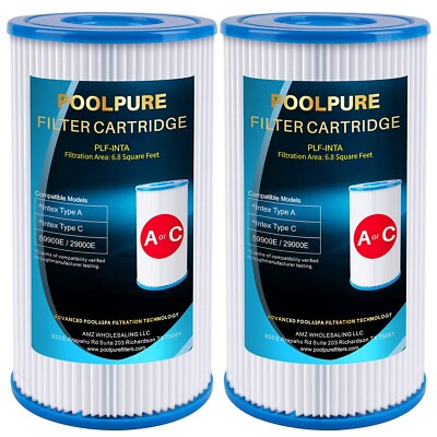 Type A or C Filter Fit for Intex 29000E/59900E, Easy Set Pool Filters, POOLPURE