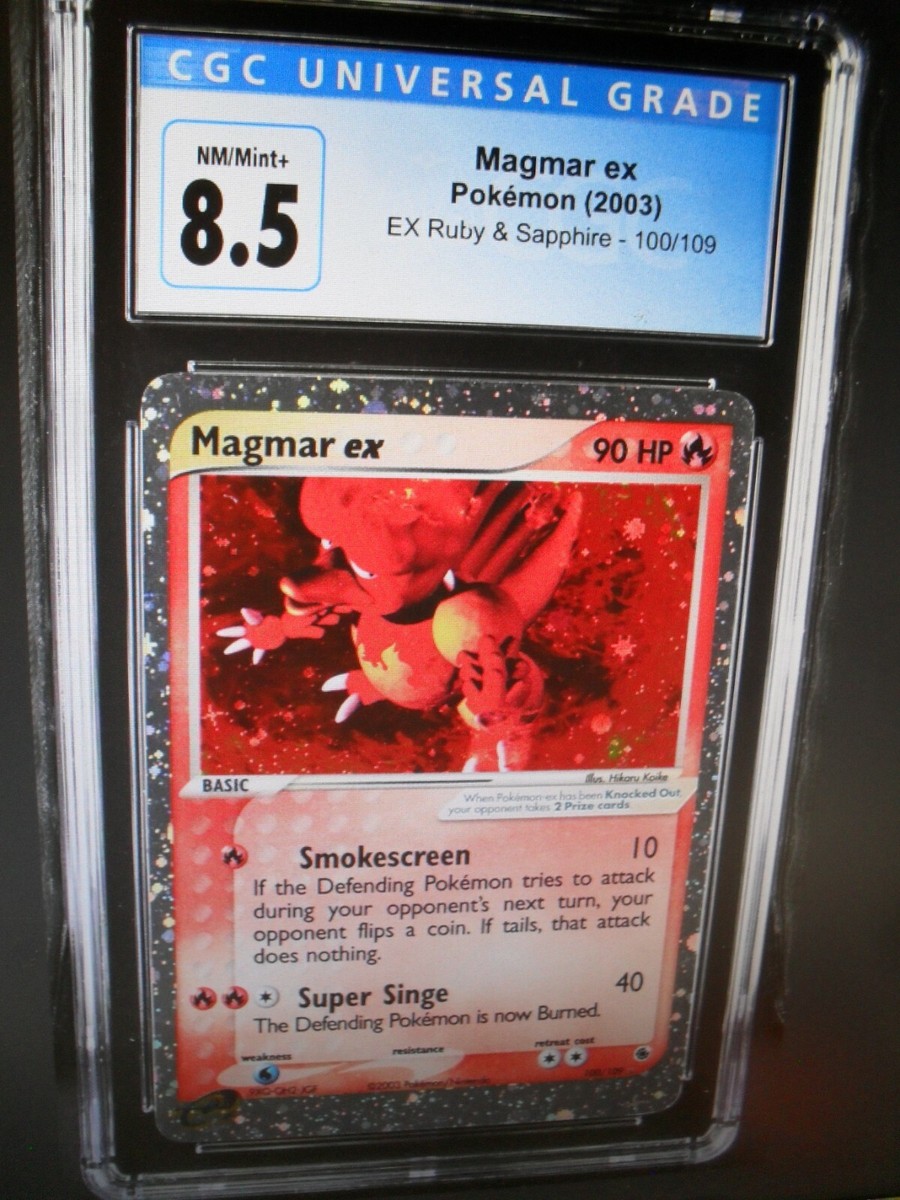 magmar ex pokemon card (Mega Shine #12/117, 1-Diamond) your opponent flips a coin The Magmar ex I purchased