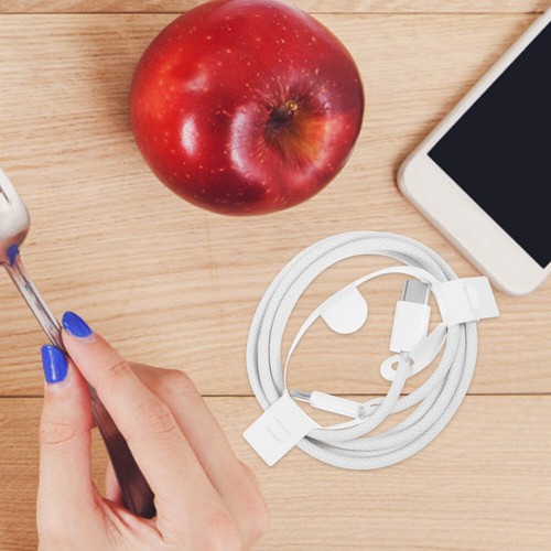 3 sztuki Nylonowa głowica -Kabel do transmisji danych USB-C USB-C-do USB-C Kabel - Zdjęcie 6 z 12