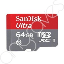 SanDisk Ultra 64 GB microSDXC UHS-I Class 10 Memory Card  Adapter up to 80 Mbps