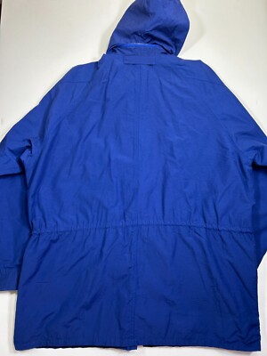Vintage Gap Jacket Mens Large Blue Full Zip Cotton Nylon