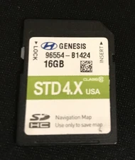 2014 TO 2016 HYUNDAI GENESIS SEDAN NAVIGATION GPS MAP SD CARD OEM 96554-B1424