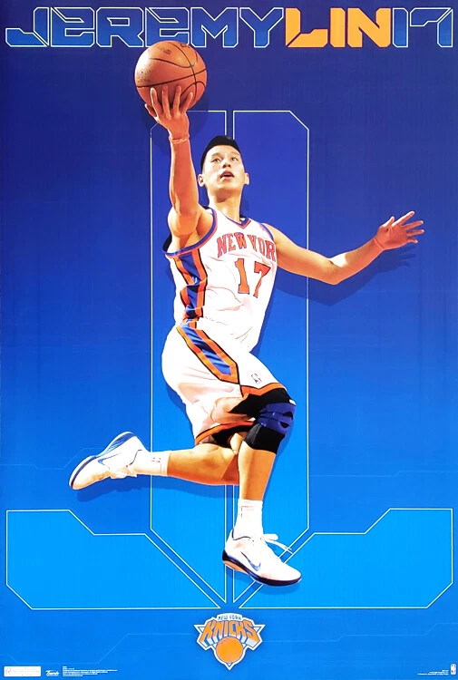 SPORTS POSTER WAREHOUSE Jeremy Lin LINSANITY 2012 New York Knicks Official NBA 22x34 Wall POSTER