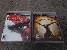 PS3 God of War 3 and PS3 GoW Ascension - both games - working no scratches