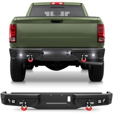 Rear Bumper For Dodge Ram 2500ram 3500 2010-2018 With Led Lights Sensor Holes