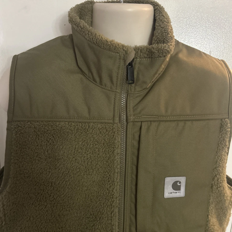 Carhartt Yukon Extreme Polar Pato Lona Verde Cremallera Completa Mejor Mediano Usado en Excelente Condición Foto 3 de 4