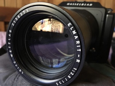    Leica 135f2.8 Elmarit-R  . German Made . Mint. Great for Hasselblad X1D-50   