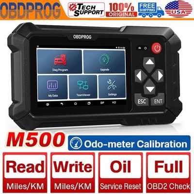 OBDPROG M500 Mileage correction Odometer Adjustment Oil Reset OBD2 Diagnostic