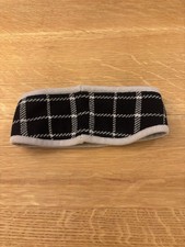 COACH Plaid Knit Ear Warmer Headband   Black  Gray   Women  s Winter Accessory