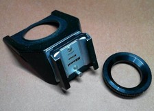 used Nikon Nikomat Ftn Cold  Hot  FLASH shoe adapter Black Eyepiece included.