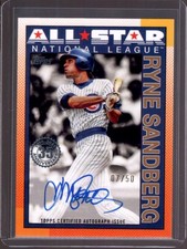 RYNE SANDBERG 2025 Topps Series 2 1990 All-Star Gold Autograph Auto #07/50