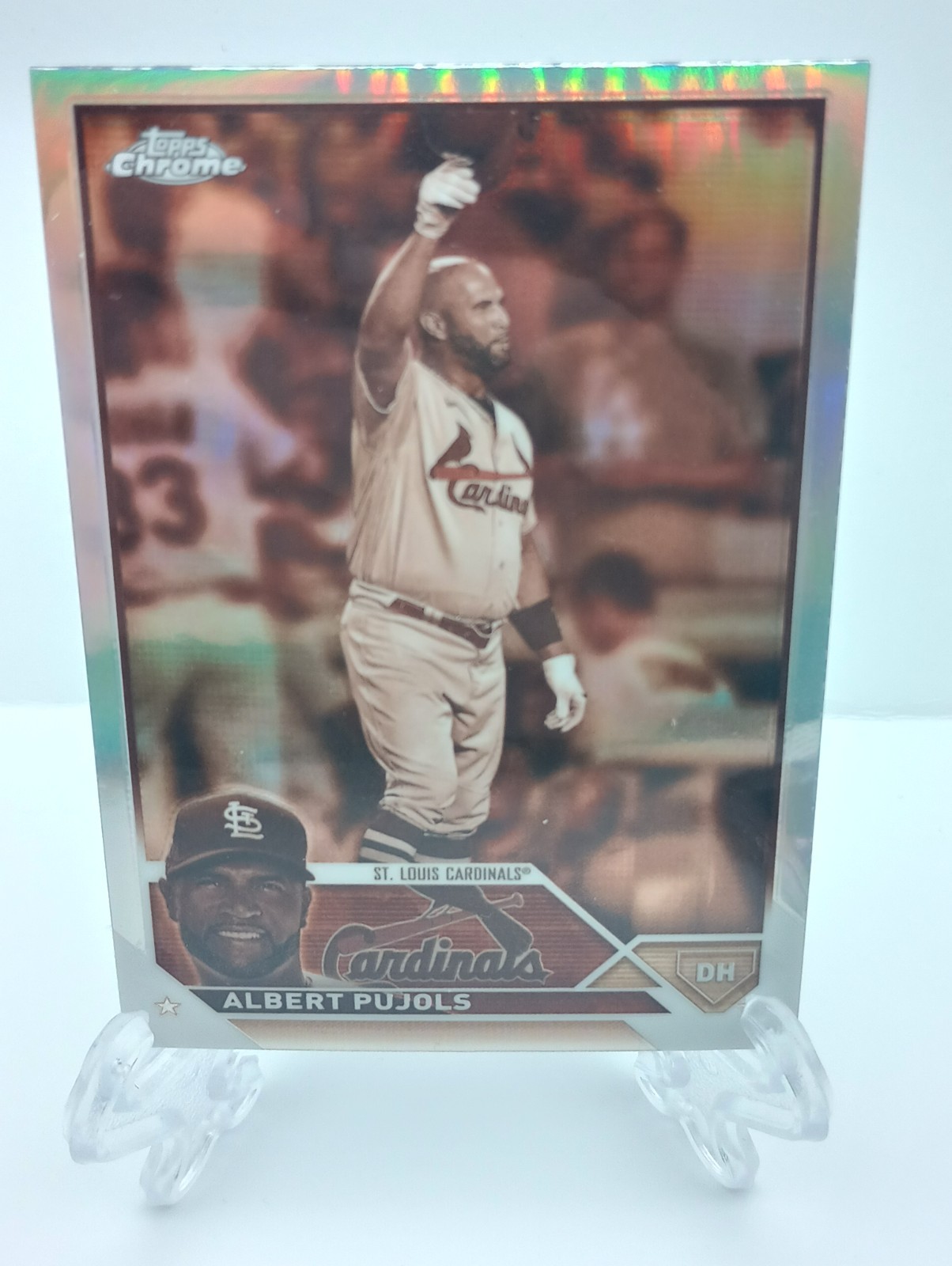 2023 Topps Chrome Sepia Refractor 143 Albert Pujols St. Louis Cardinals